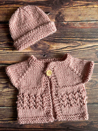 The Lacey Top Down Chunky Baby Jacket