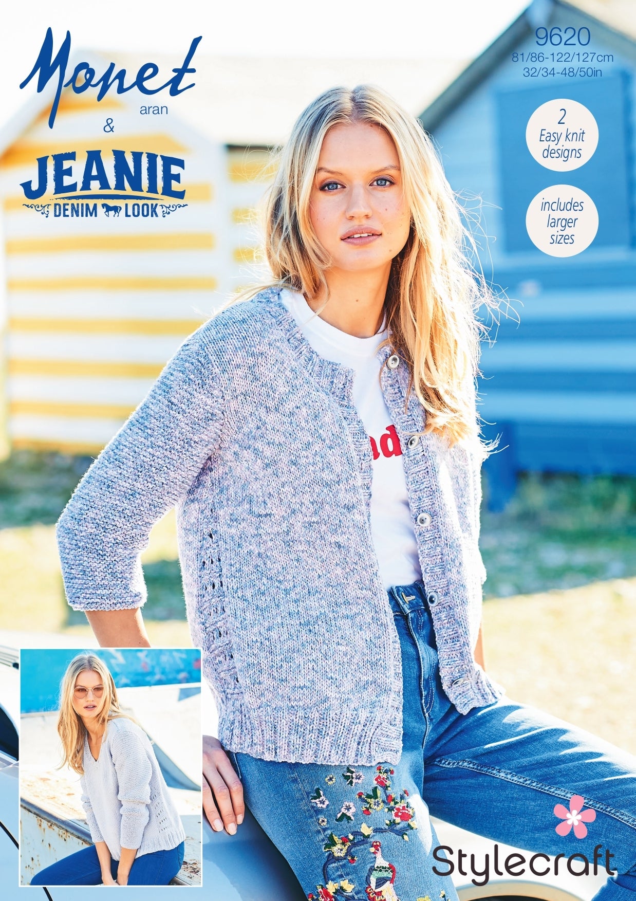 Jumper and Cardigan in Stylecraft Monet & Jeanie - 9620 - Downloadable PDF