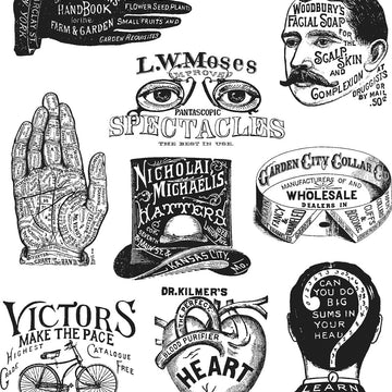 Stampers Anonymous Tim Holtz Cling Stamps 7"X8.5" - Eclectic Adverts