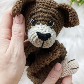 Crochet dog security blanket, crochet baby lovey pattern