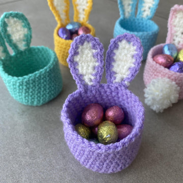 Crochet Easter Bunny Egg Cup