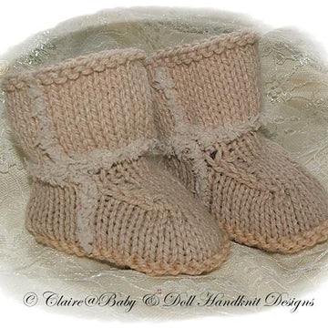 Fashion Boots 0-6m Baby or 16-24” doll