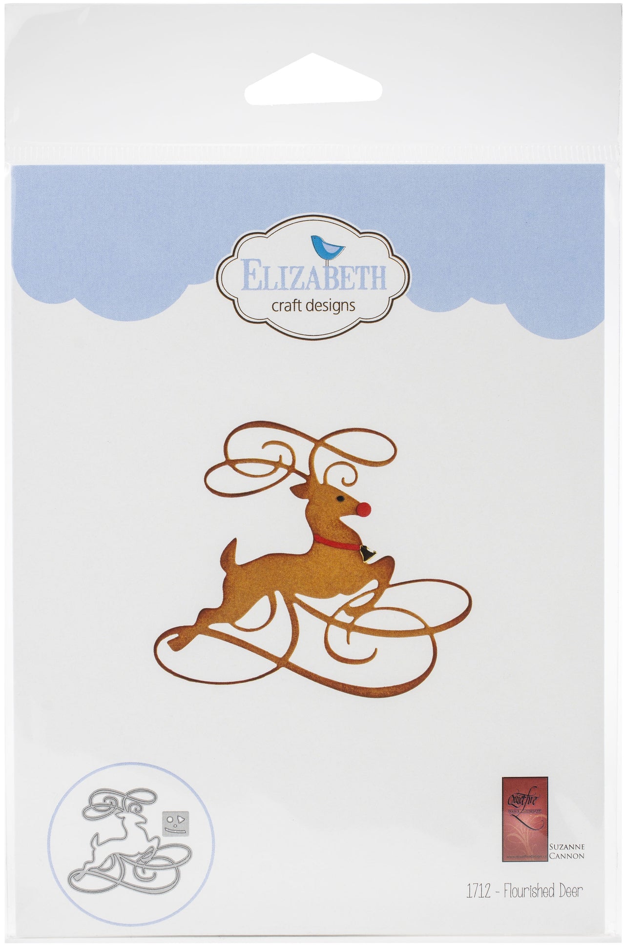 Elizabeth Craft Designs Elizabeth Craft Metal Die - Flourished Deer