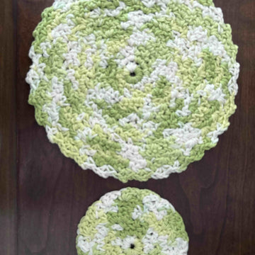 Round Wattle Stitch Dish Cloth