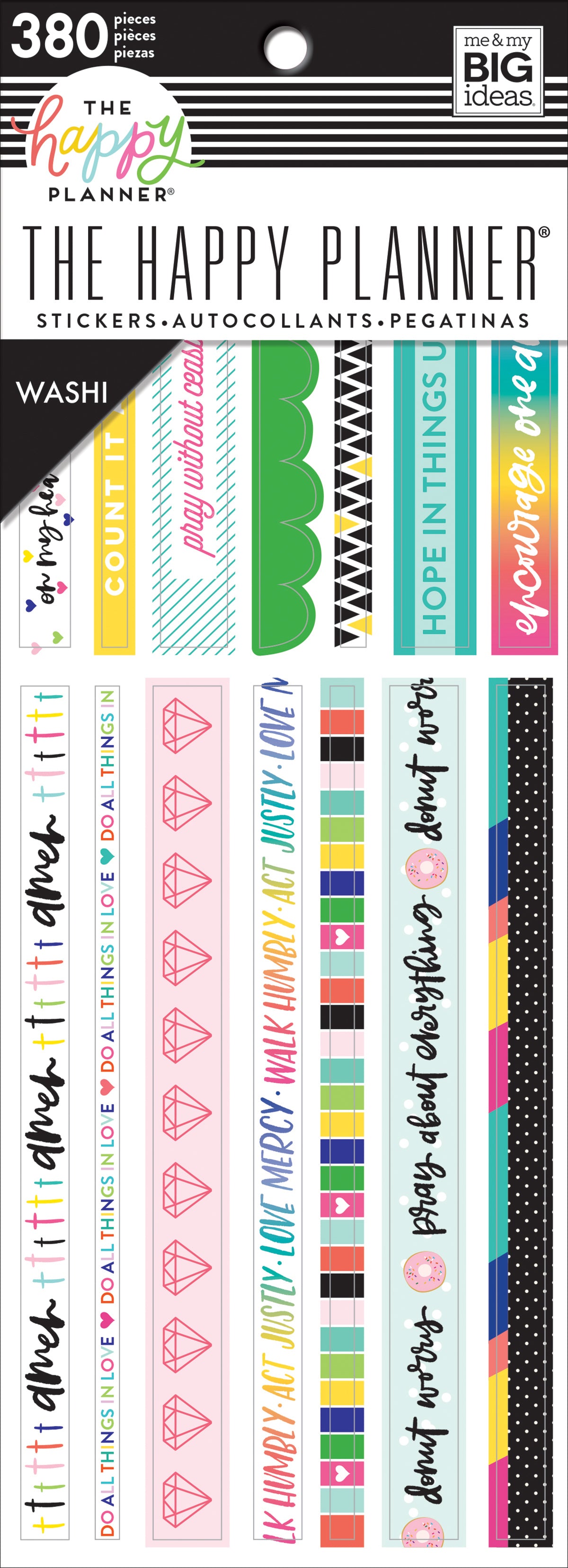 Happy Planner Washi Sticker Book - Bible Journaling, 380/Pkg