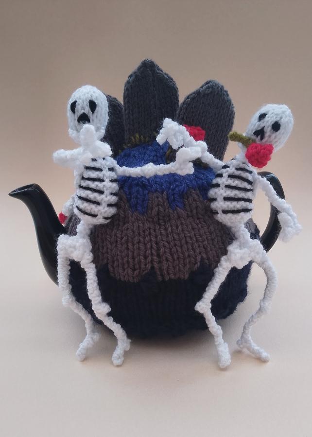 Skeleton Tea Dance Tea Cosy
