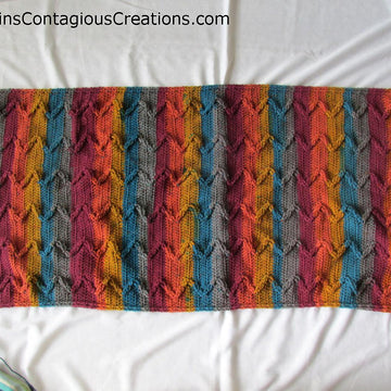 Zig Zag Autumn Poncho