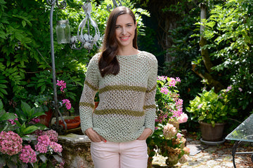 Damenpullover mit Netzmuster in Schachenmayr Esperanza - S8990 - Downloadable PDF