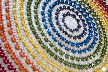 Loop the Loop Round Afghan