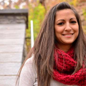 Cranberry Moss Scarf