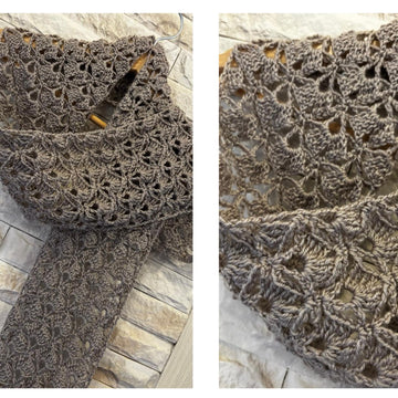 CROCHET GREY SCARF PATTERN