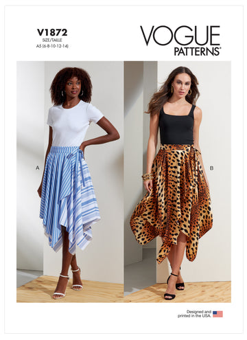 Vogue Misses' Skirts V1872 - Sewing Pattern