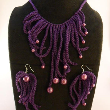 Fringe Parure: Necklace and Earrings