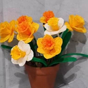 Crochet Daffodils flower