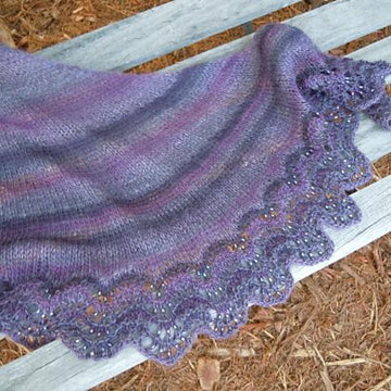 Intrigued with Beads Shawl