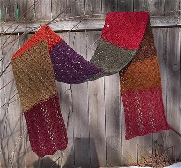Stash Eater Sampler Scarf #2; Lace