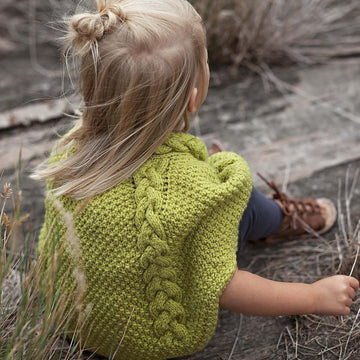 Cabled Poncho