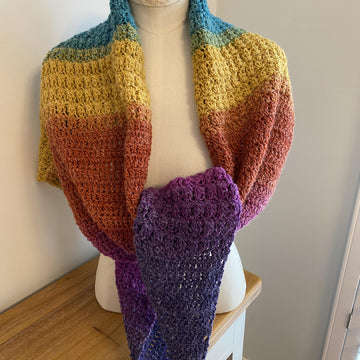 Pebble Beach Side to Side Shawl DK