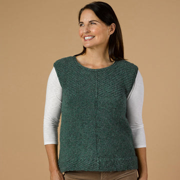 1053 Sea Ice - Waistcoat Knitting Pattern for Women in Valley Yarns Peru