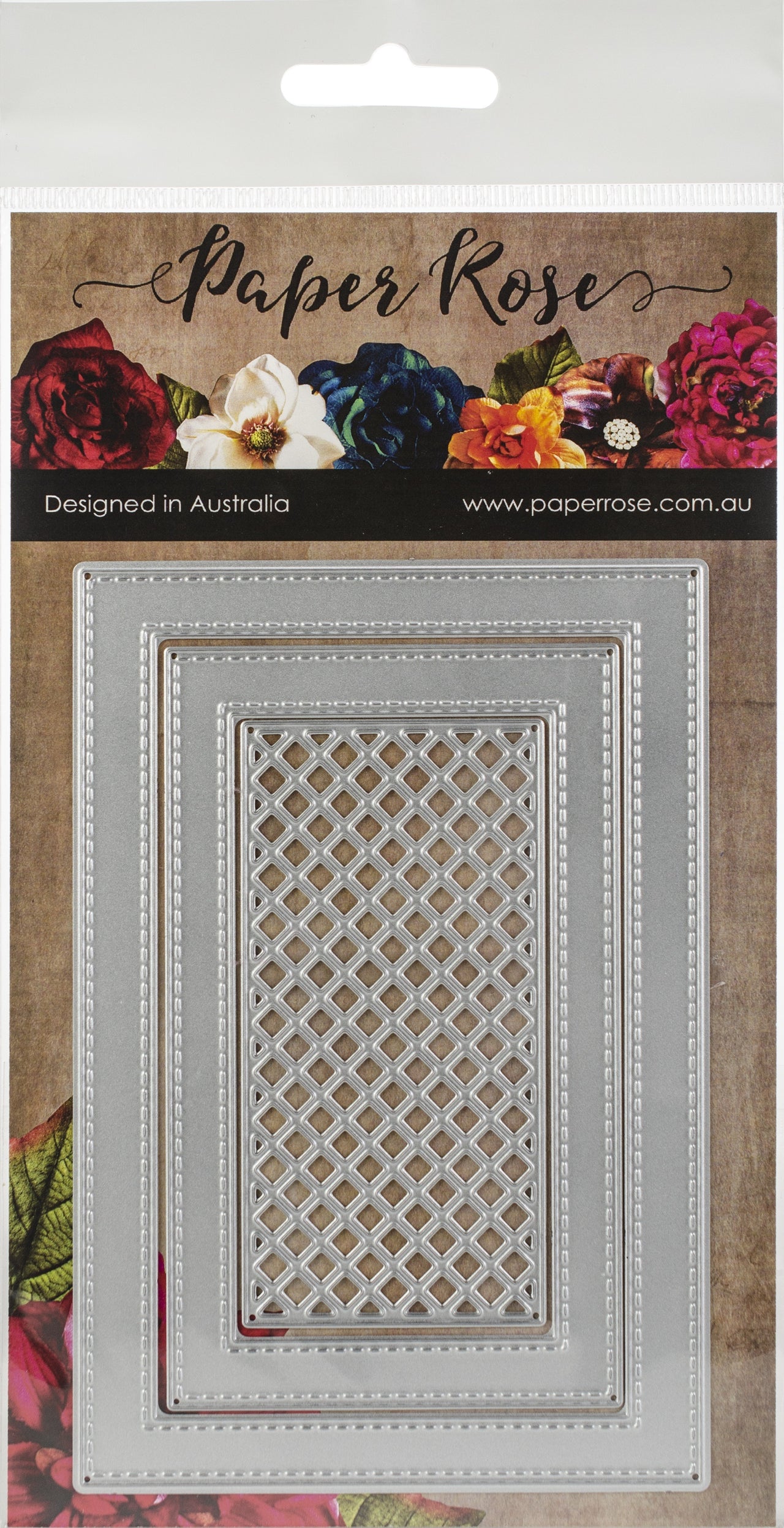 Paper Rose Dies - Stitched Rectangle Frames