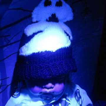 Baby White Ghost Beanie