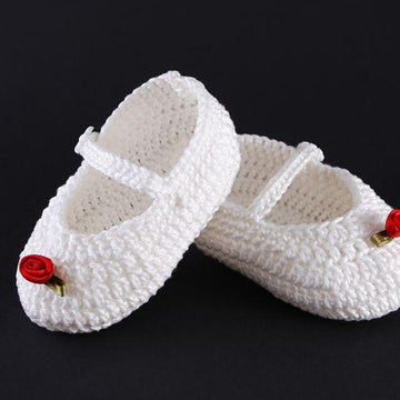 Baby Mary Janes "Red Rose"