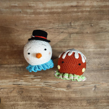 Gingerbread & Snowman Crochet Pattern Set