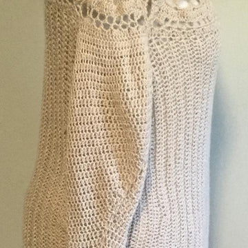 Lace Motif Tunic Sweater