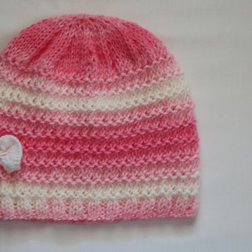 Strawberry Vanilla Baby Hat