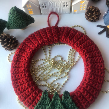 Christmas Crochet Wreath