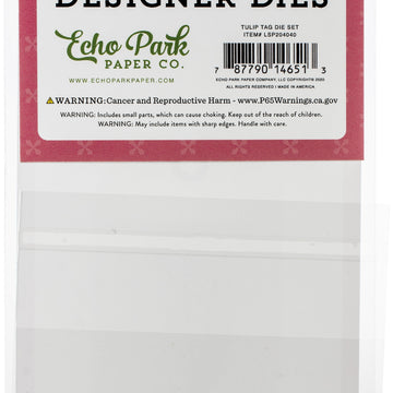 Echo Park Paper Echo Park Dies - Tulip Tag, I Love Spring