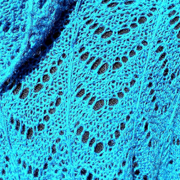 EZ Wavy Zig Zag Garter Stitch Lace Shawl