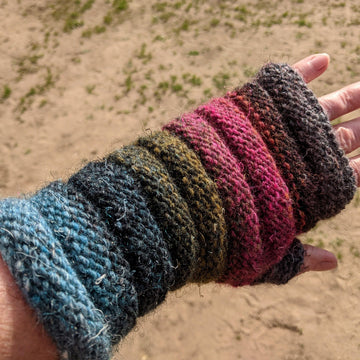Romulus Roll Fingerless Mittens