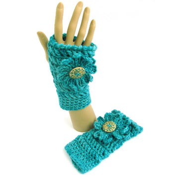 Textured Chunky Fingerless Mitts