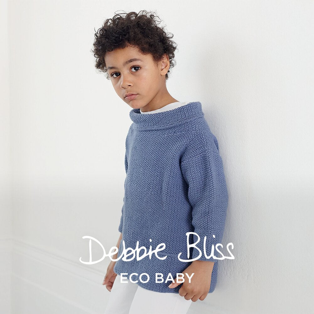 Little Artist Sweater - Knitting Pattern for Kids in Debbie Bliss Eco Baby
