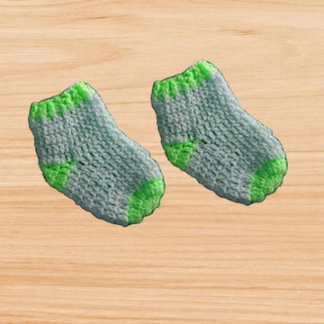 Crochet baby socks 6 -12 months