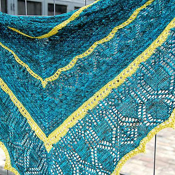 Curlew over Salcombe, shawl