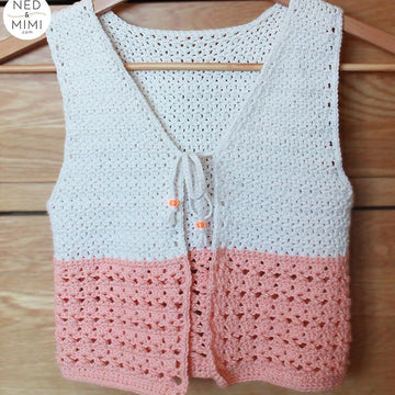Peaches and Cream Girls Vest