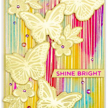 Spellbinders Glimmer Backgrounds Hot Foil Plate - Modern Lines
