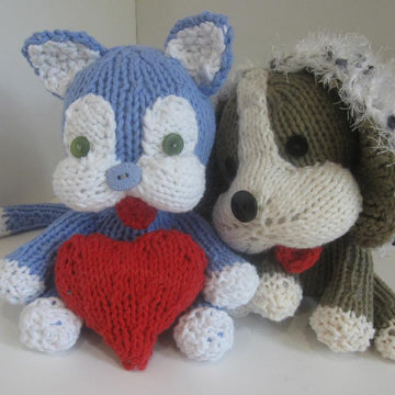 Knitkinz Cat & Dog - for Your Office