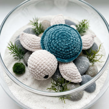 Crochet Turtle Pattern Amigurumi PDF Stuffed Baby Animal Plushie
