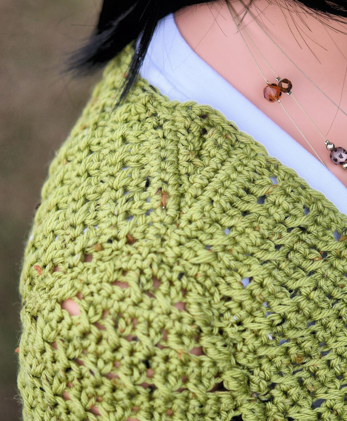 Crossed Stitch Button Front Cardigan