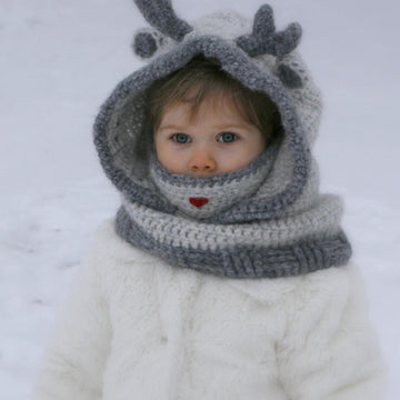 Rudy Reindeer Hooded Cowl