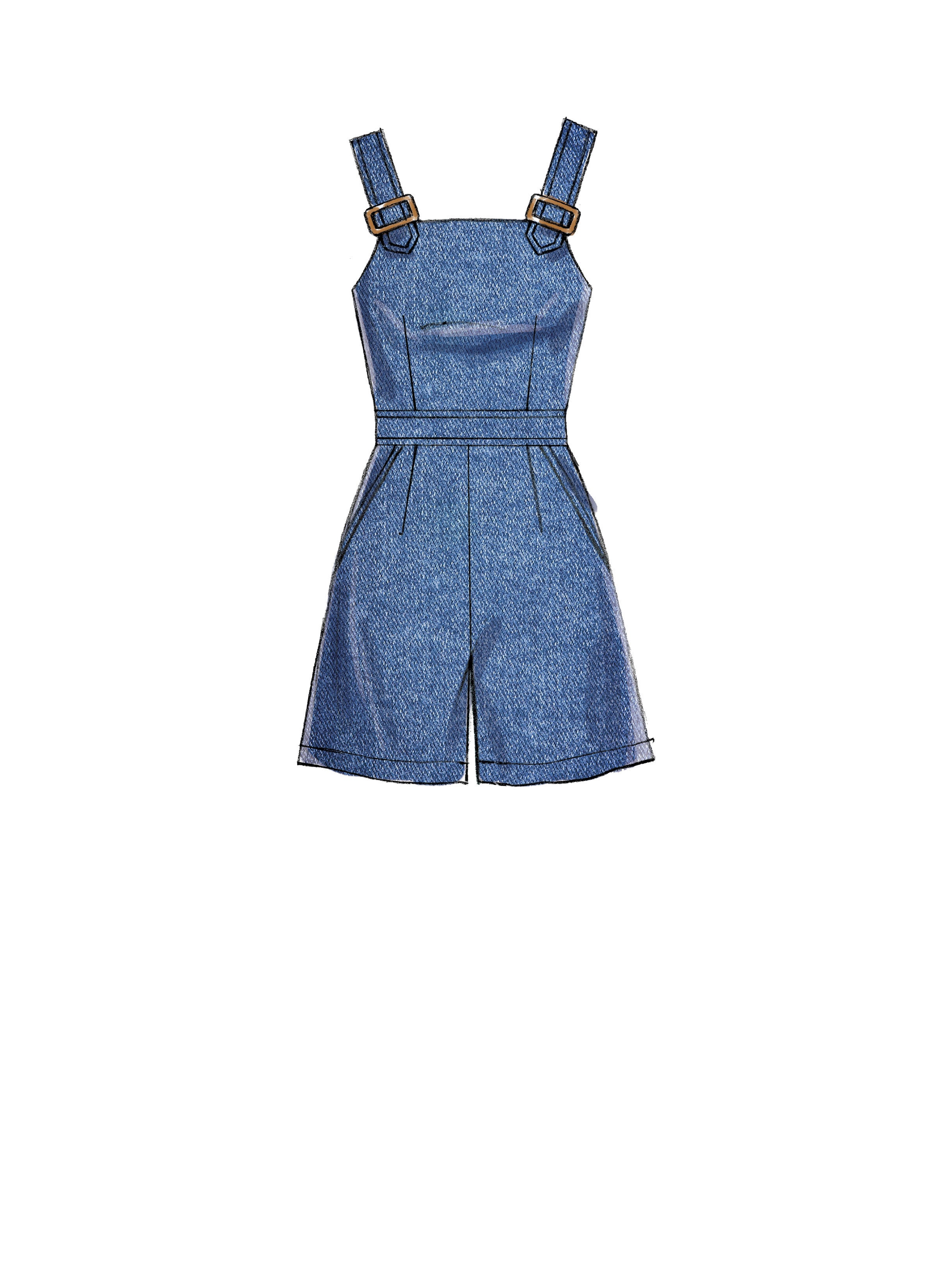 McCall's Misses' Dresses, Belt, Romper, and Jumpsuit with Pockets M7626 - Sewing Pattern