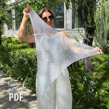 Sequin Triangle Shawl