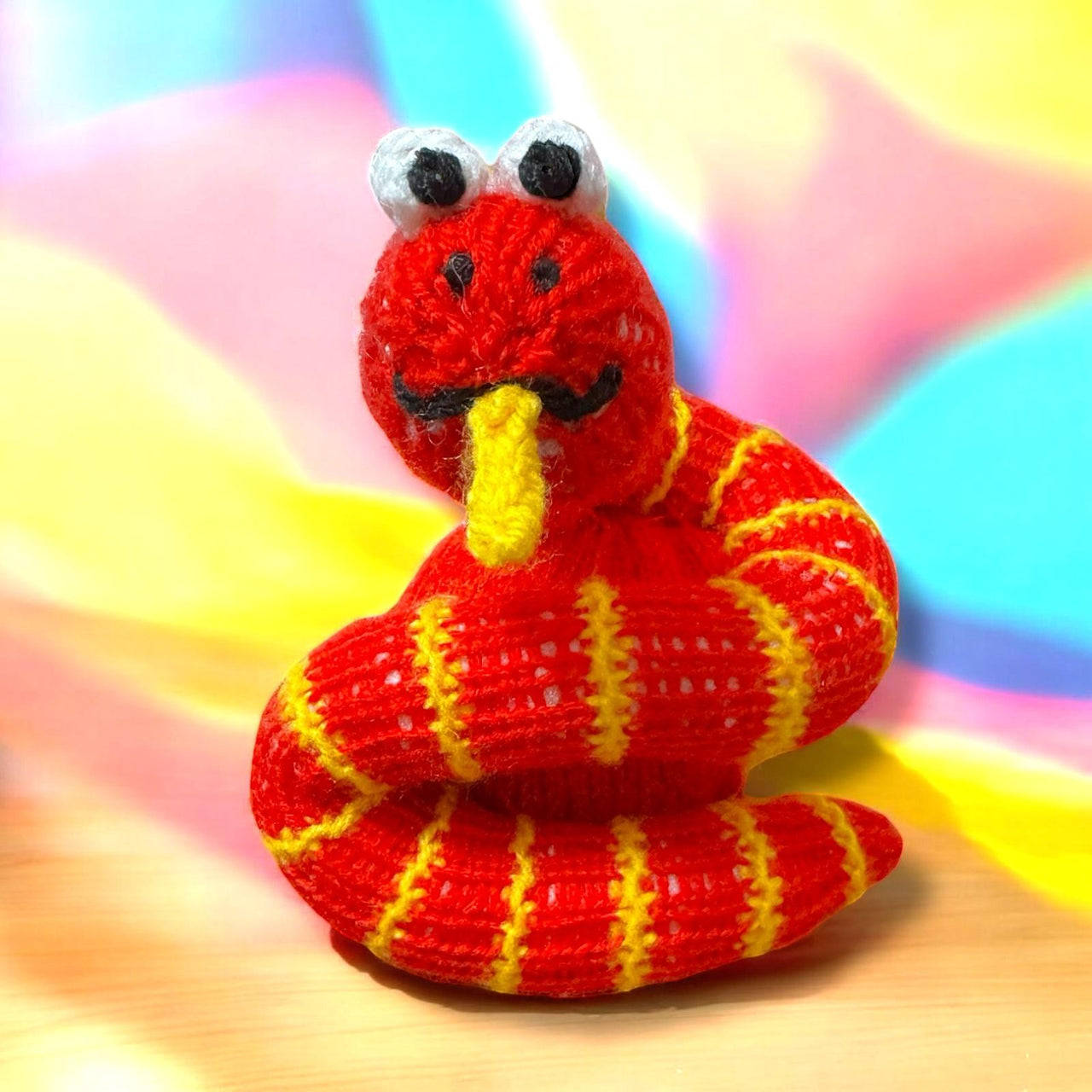 Chinese New Year Snake choc orange cover / toy