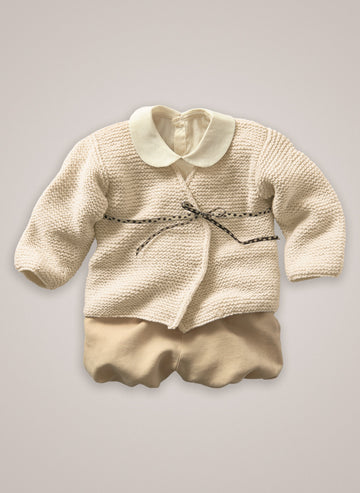 Babies Cross Over Cardigan in Bergere de France Barisienne  - 60437-03 - Downloadable PDF