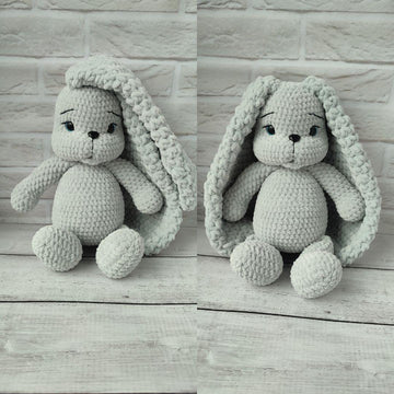 Crochet Bunny with long ears Amigurumi Rabbit