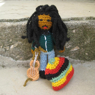Rock star amigurumi doll