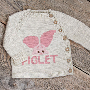 Piglet Knit kids sweater Knitting Pattern